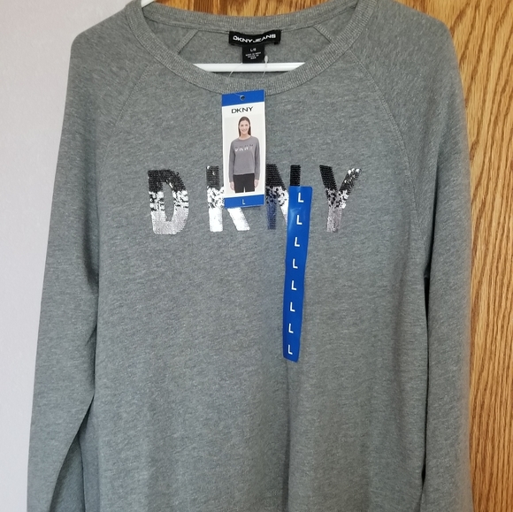 dkny sequin sweatshirt